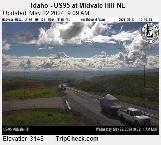 Traffic Cam Idaho - US 95 at Midvale Hill NE